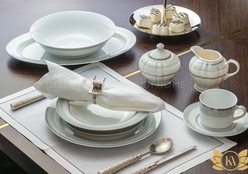 Luxurious Table Setting by KA Furniture Dubai ⋆ Luxury Antonovich Home